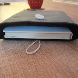 Szürke/kék könyvtok, tablet, e-book, notebook tok - táska & tok - ebook & tablet tok - Meska.hu