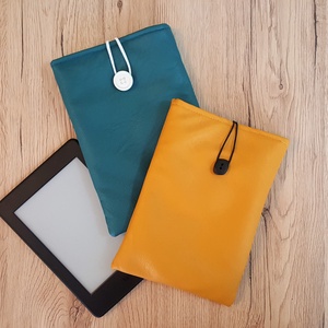 Napsárga-fekete textilbőr e-book, tablet, könyvtok - táska & tok - ebook & tablet tok - Meska.hu