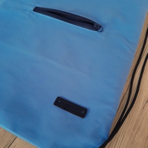 Égszínkék hátizsák két zsebbel - táska & tok - hátizsák - hátizsák - Meska.hu