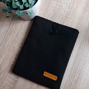 Fekete vászon e-book, tablet tok, könyvtok - Meska.hu