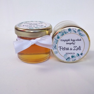 Gyönyörű eukaliptusz Köszönetajándék vendégeknek, mini mézes köszönetajándék vendégeknek,köszönőajándék - esküvő - emlék & ajándék - köszönőajándék - Meska.hu