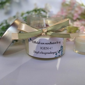 Illatos gyertya Koszorúslány felkérő, tanú felkérő illatos szójaviasz gyertya , személyre szabható - esküvő - meghívó & kártya - koszorúslány felkérő - Meska.hu