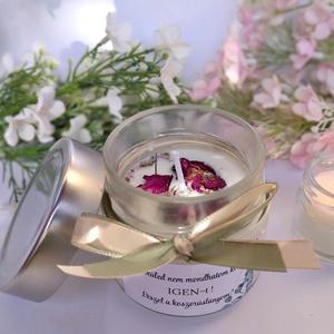 Illatos gyertya Koszorúslány felkérő, tanú felkérő illatos szójaviasz gyertya , személyre szabható - Meska.hu