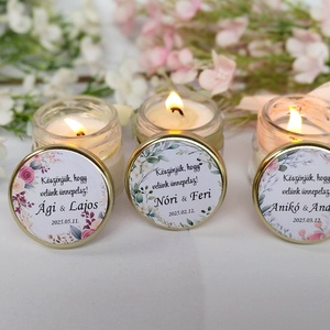 Illatos Szójaviasz gyertya  köszönetajándék köszönet ajándék vendégeknek,köszönőajándék ,köszönőajándék - Meska.hu