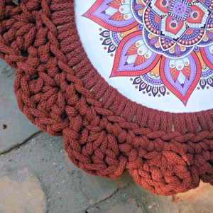 Kézzel horgolt, egyedi falikép mandala mintával. Természetes, meleg hangulatú lakásdekoráció - otthon & életmód - dekoráció - spiritualitás - mandala - Meska.hu Kézzel horgolt, egyedi falikép mandala mintával. Természetes, meleg hangulatú lakásdekoráció - otthon & életmód - dekoráció - spiritualitás - mandala - Meska.hu