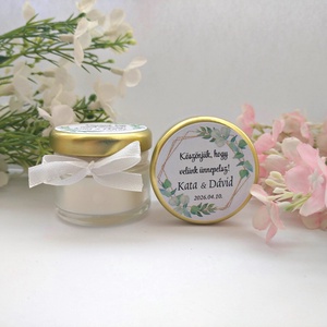 Szójaviasz gyertya - mézes köszönet ajándék   köszönetajándék vendégeknek,köszönőajándék ,köszönőajándék - esküvő - emlék & ajándék - köszönőajándék - Meska.hu