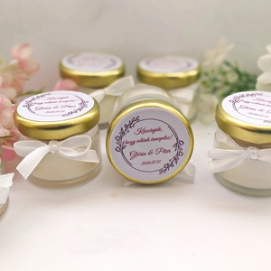 Gyertya köszönetajándék bordó  köszönetajándék vendégeknek,köszönőajándék - esküvő - emlék & ajándék - köszönőajándék - Meska.hu