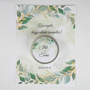  Köszönetajándék gyertya Személyre szabott  � elegáns emlék vendégeidnek - esküvő - emlék & ajándék - köszönőajándék - Meska.hu