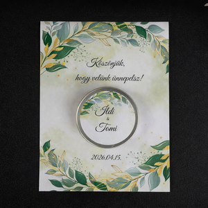  Köszönetajándék gyertya Személyre szabott  � elegáns emlék vendégeidnek, Esküvő, Emlék & Ajándék, Köszönőajándék, Gyertya-, mécseskészítés, MESKA