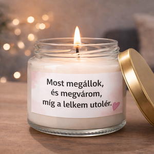 MOTIVÁCIÓS illatgyertya �  madagaszkári vaníliával  akár saját idézettel, Otthon & Életmód, Gyertya, illat, aroma, Gyertya, Gyertya-, mécseskészítés, MESKA