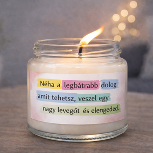 MOTIVÁCIÓS illatgyertya �  madagaszkári vaníliával , akár saját idézettel, Otthon & Életmód, Gyertya, illat, aroma, Gyertya, Gyertya-, mécseskészítés, MESKA