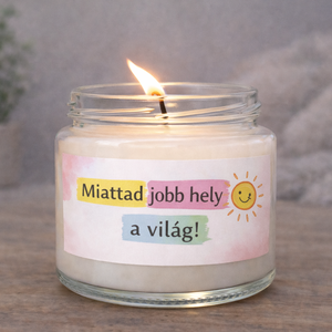 MOTIVÁCIÓS illatgyertya �  madagaszkári vaníliával , akár saját idézettel, Otthon & Életmód, Gyertya, illat, aroma, Gyertya, Gyertya-, mécseskészítés, MESKA