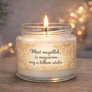 MOTIVÁCIÓS illatgyertya �  madagaszkári vaníliával , akár saját idézettel, Otthon & Életmód, Gyertya, illat, aroma, Gyertya, Gyertya-, mécseskészítés, MESKA