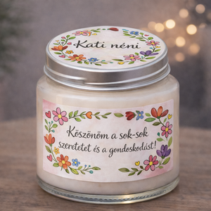 Pedagógus napi illatgyertya pedagógus ajándék �  madagaszkári vaníliával  akár saját idézettel, Otthon & Életmód, Gyertya, illat, aroma, Gyertya, Gyertya-, mécseskészítés, MESKA