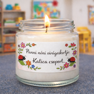 Pedagógus napi illatgyertya pedagógus ajándék �  madagaszkári vaníliával  akár saját idézettel, Otthon & Életmód, Gyertya, illat, aroma, Gyertya, Gyertya-, mécseskészítés, MESKA