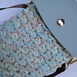 Horgolt válltáska, telefontáska, telefontartó, fesztiváltáska - táska & tok - pénztárca & más tok - telefontok - Meska.hu