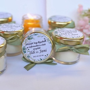 Illatos Szójaviasz gyertya köszönet ajándék  köszönetajándék vendégeknek,köszönőajándék ,köszönőajándék, Esküvő, Emlék & Ajándék, Köszönőajándék, Gyertya-, mécseskészítés, MESKA