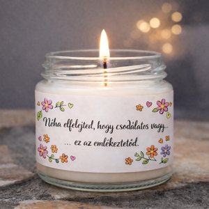 MOTIVÁCIÓS illatgyertya �  madagaszkári vaníliával , akár saját idézettel - Meska.hu