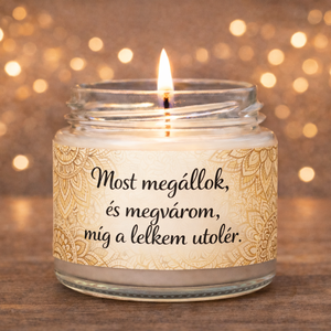 MOTIVÁCIÓS illatgyertya �  madagaszkári vaníliával , akár saját idézettel, Otthon & Életmód, Gyertya, illat, aroma, Gyertya, Gyertya-, mécseskészítés, MESKA