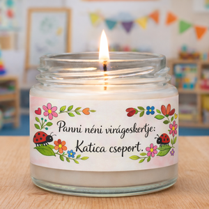 Pedagógus napi illatgyertya pedagógus ajándék �  madagaszkári vaníliával  akár saját idézettel, Otthon & Életmód, Gyertya, illat, aroma, Gyertya, Gyertya-, mécseskészítés, MESKA