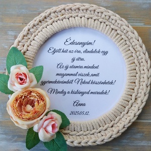 Fényfüzéres Szülőköszöntő ajándék  egyedi idézettel esküvőre  - esküvő - emlék & ajándék - szülőköszöntő ajándék - Meska.hu