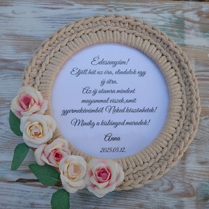 Fényfüzéres Szülőköszöntő ajándék  egyedi idézettel esküvőre  - esküvő - emlék & ajándék - szülőköszöntő ajándék - Meska.hu