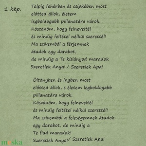 Fényfüzéres Szülőköszöntő ajándék  egyedi idézettel esküvőre  - esküvő - emlék & ajándék - szülőköszöntő ajándék - Meska.hu