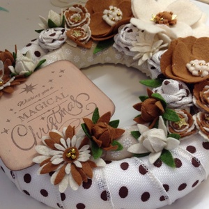 Karácsonyi ajtódísz- Magical Christmas  - Meska.hu