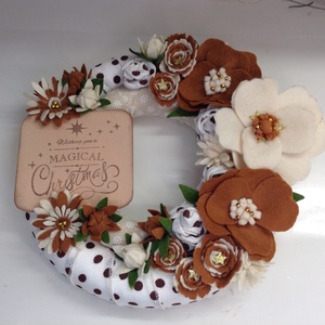 Karácsonyi ajtódísz- Magical Christmas  - karácsony - karácsonyi lakásdekoráció - karácsonyi ajtódíszek - Meska.hu