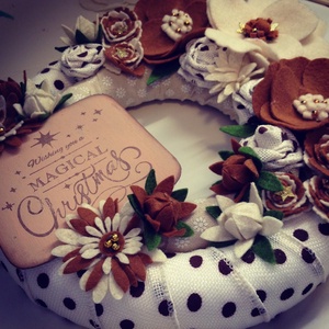 Karácsonyi ajtódísz- Magical Christmas  - karácsony - karácsonyi lakásdekoráció - karácsonyi ajtódíszek - Meska.hu