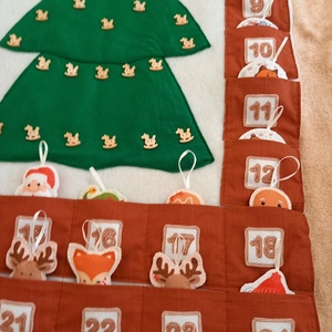 Adventi naptár- fenyőfás-interaktív - karácsony - adventi díszek - adventi naptár - Meska.hu