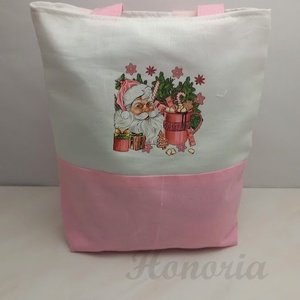 Karácsonyi ajándék zsák/ szatyor-Télapós-rózsaszín - otthon & életmód - papír, írószer - Meska.hu Karácsonyi ajándék zsák/ szatyor-Télapós-rózsaszín - otthon & életmód - papír, írószer - Meska.hu