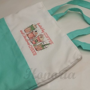 Karácsonyi ajándék zsák/ szatyor-COFFEE-menta - otthon & életmód - papír, írószer - Meska.hu Karácsonyi ajándék zsák/ szatyor-COFFEE-menta - otthon & életmód - papír, írószer - Meska.hu