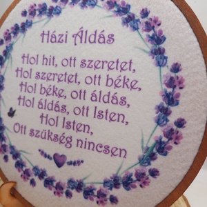 Házi Áldás levendulás-falidísz - otthon & életmód - dekoráció - fali és függő dekoráció - falra akasztható dekor - Meska.hu