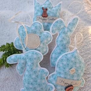  Filc Húsvéti dísz szett ( 5db)- Happy Easter!-türkiz2 - Meska.hu