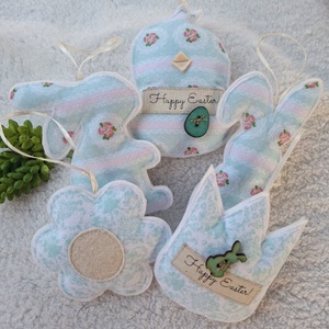  Filc Húsvéti dísz szett ( 5db)- Happy Easter!-vegyes - Meska.hu