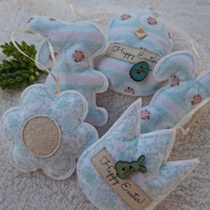  Filc Húsvéti dísz szett ( 5db)- Happy Easter!-vegyes - ünnepi díszek, dekorációk - húsvéti díszek és dekorációk - húsvéti tojásfadíszek - Meska.hu