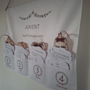 Keresztény adventi naptár � kártyákkal, filcdíszekkel,  adventi családi kreatív szett - karácsony - adventi díszek - adventi naptár - Meska.hu