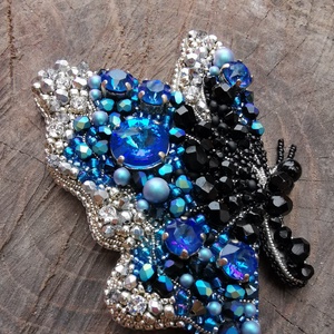 Pillangó bross  - ékszer - kitűző és bross - Meska.hu