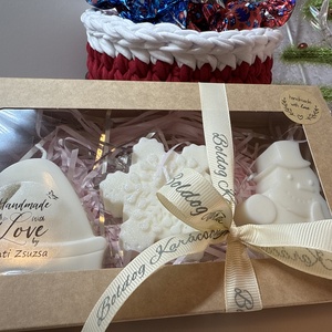 3 db-os karácsonyi gyertya csomag - karácsony - karácsonyi lakásdekoráció - karácsonyi illatgyertya, mécses - Meska.hu