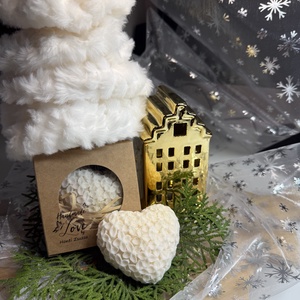 Fahéj illatú, szív alakú szappan - szépségápolás - szappan & fürdés - kézműves szappan - Meska.hu