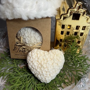 Fahéj illatú, szív alakú szappan, Szépségápolás, Szappan & Fürdés, Kézműves szappan, Szappankészítés, MESKA