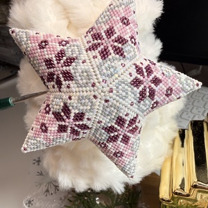 Karácsonyi csillag - karácsony - karácsonyi lakásdekoráció - karácsonyfadíszek - Meska.hu