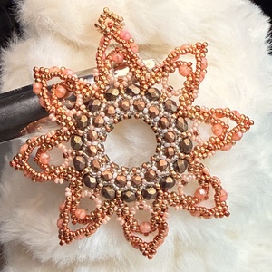 Gyöngyös karácsonyfa dísz  - karácsony - karácsonyi lakásdekoráció - karácsonyfadíszek - Meska.hu