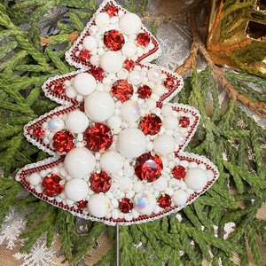 Karácsonyfa bross - Meska.hu