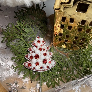 Karácsonyfa bross - ékszer - kitűző és bross - Meska.hu