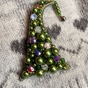 Grincsfa bross - ékszer - kitűző és bross - Meska.hu