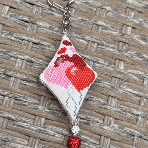 Szíves kulcstartó, dísz - táska & tok - kulcstartó & táskadísz - kulcstartó - Meska.hu