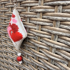 Szíves kulcstartó, dísz - táska & tok - kulcstartó & táskadísz - kulcstartó - Meska.hu