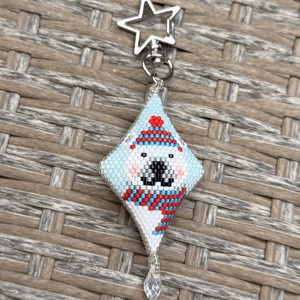 Jegesmedvés kulcstartó, dísz - táska & tok - kulcstartó & táskadísz - kulcstartó - Meska.hu